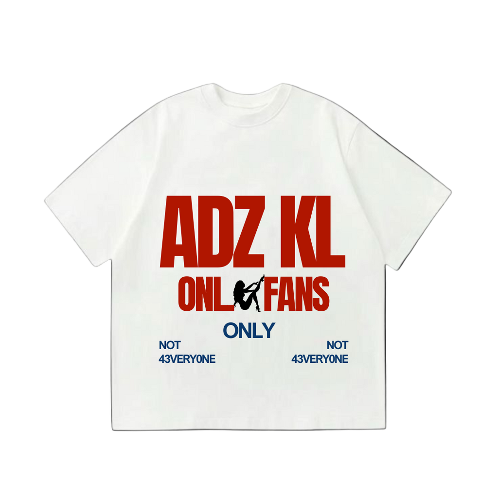ONLY FANS TEE WHITE