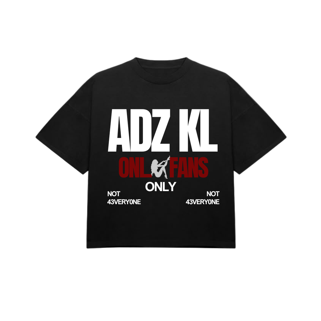 ONLY FANS TEE BLACK – ADZ KL