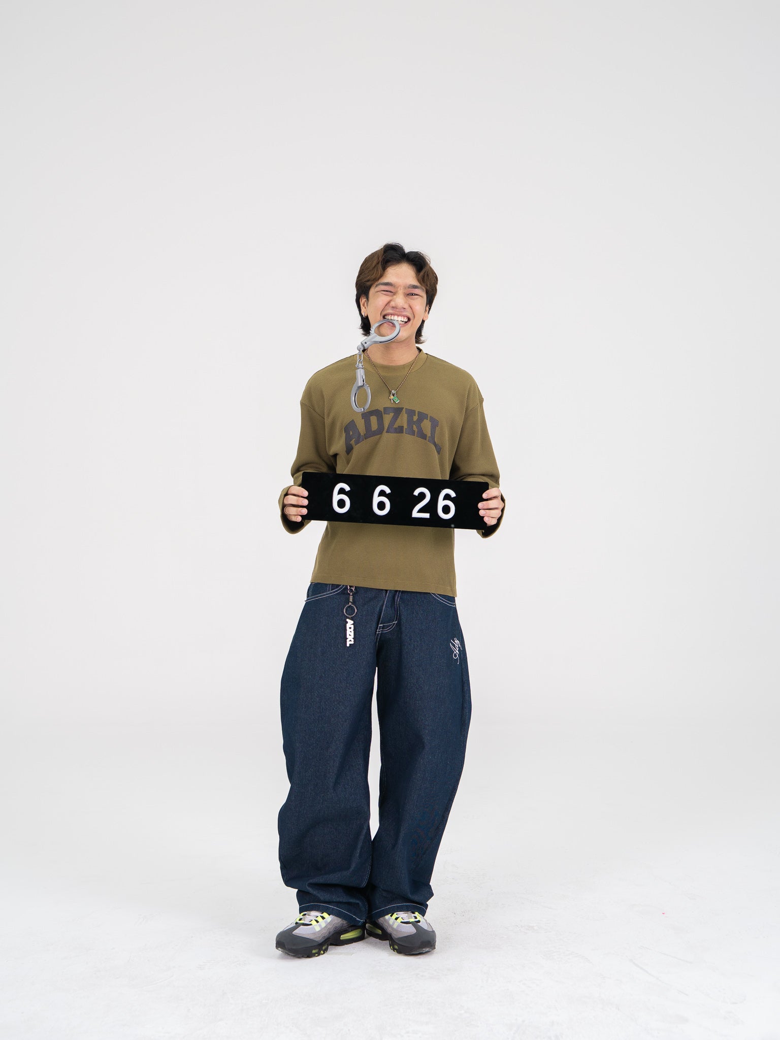 Basic Waffle Tee Olive
