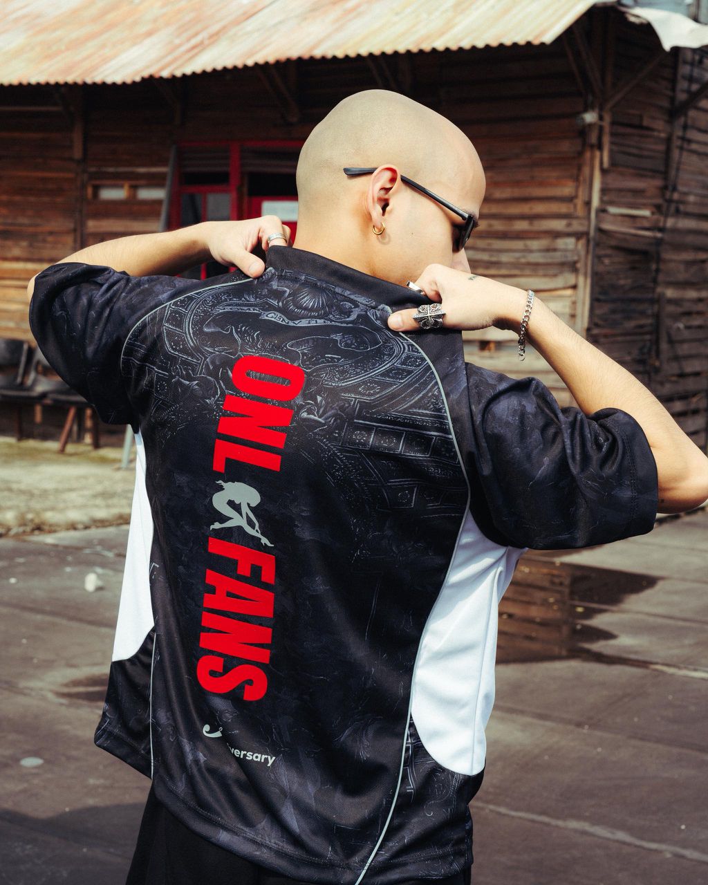 ONLY FANS REFLECTIVE JERSEY BLACK