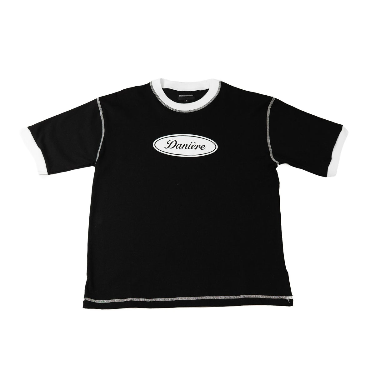 DANIERE CLASSIC RINGER TEE (BLACK)