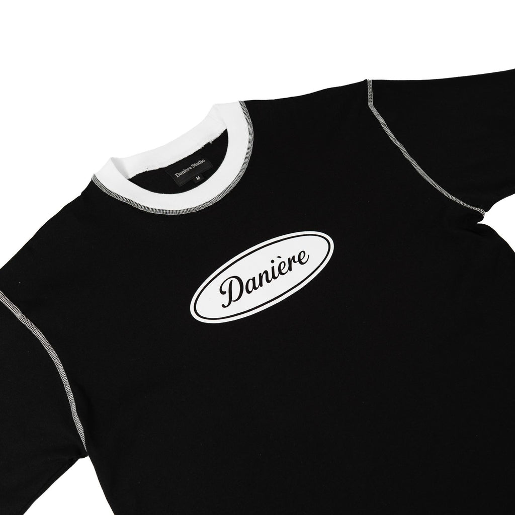 DANIERE CLASSIC RINGER TEE (BLACK)