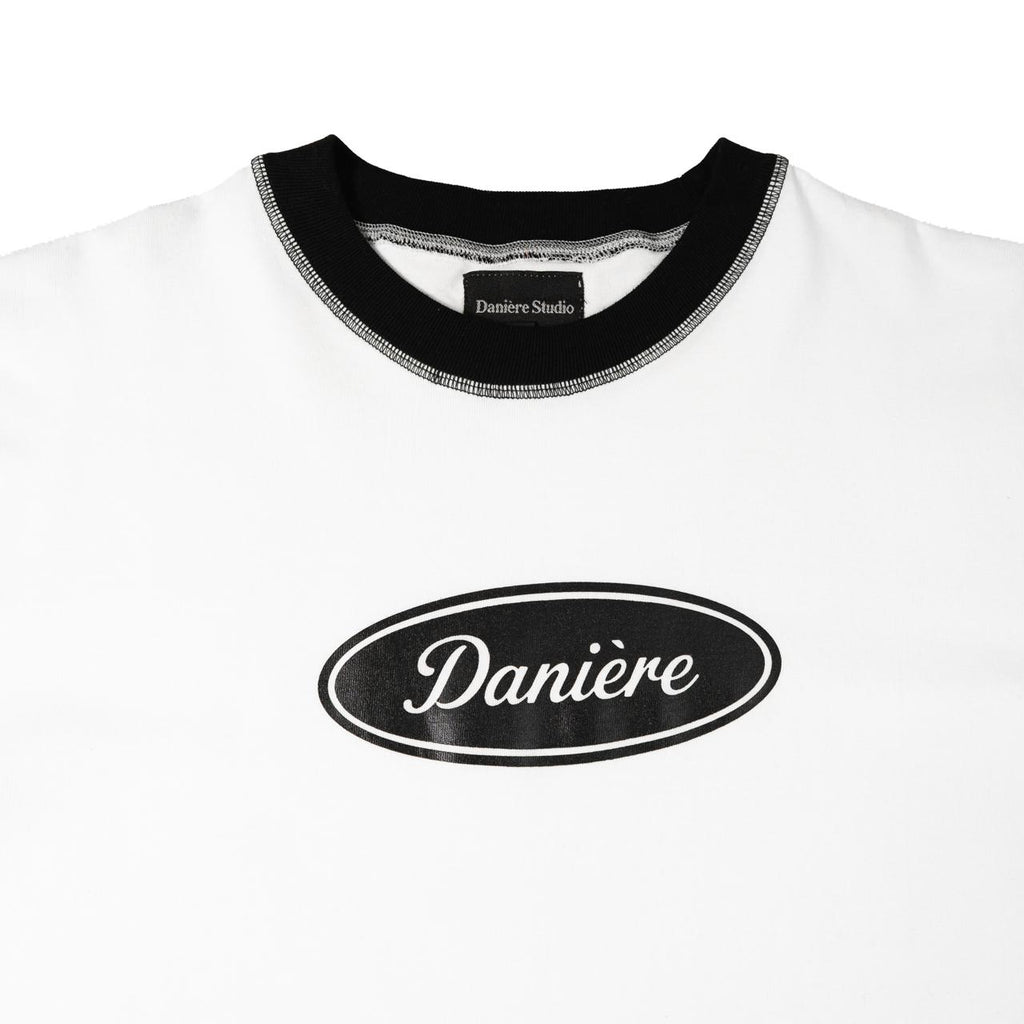 DANIERE CLASSIC RINGER TEE (WHITE)