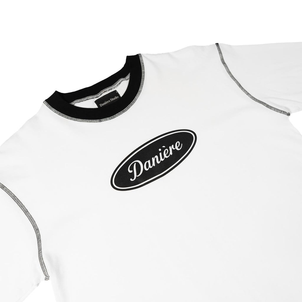 DANIERE CLASSIC RINGER TEE (WHITE)