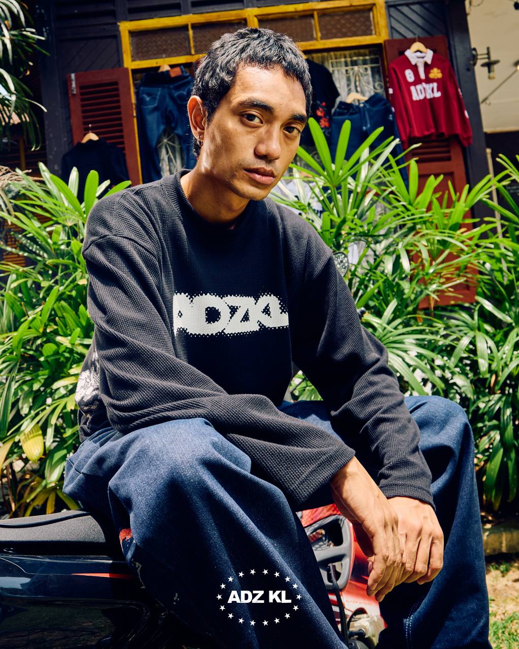 FLORAL WAFFLE L/S TEE