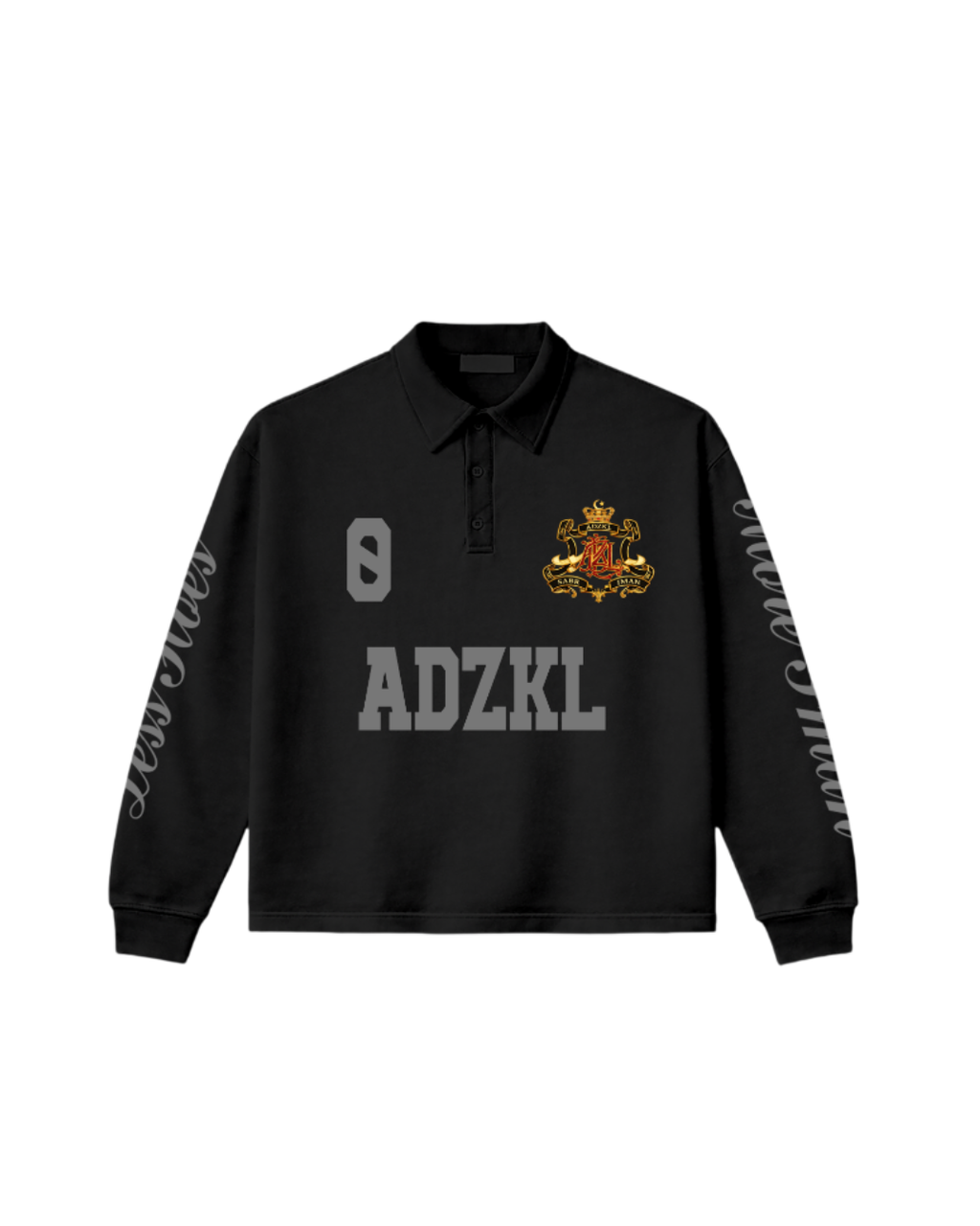 POLO LONGSLEEVE BLACK